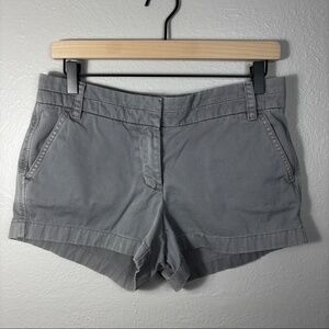 J. Crew Women's 100% Cotton Gray Chino Shorts - 2.5" Inseam
